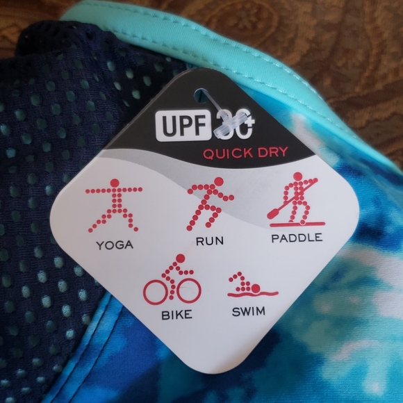 Sun Smart Peppermint Tankini Top UPF 30+ - Picture 6 of 8